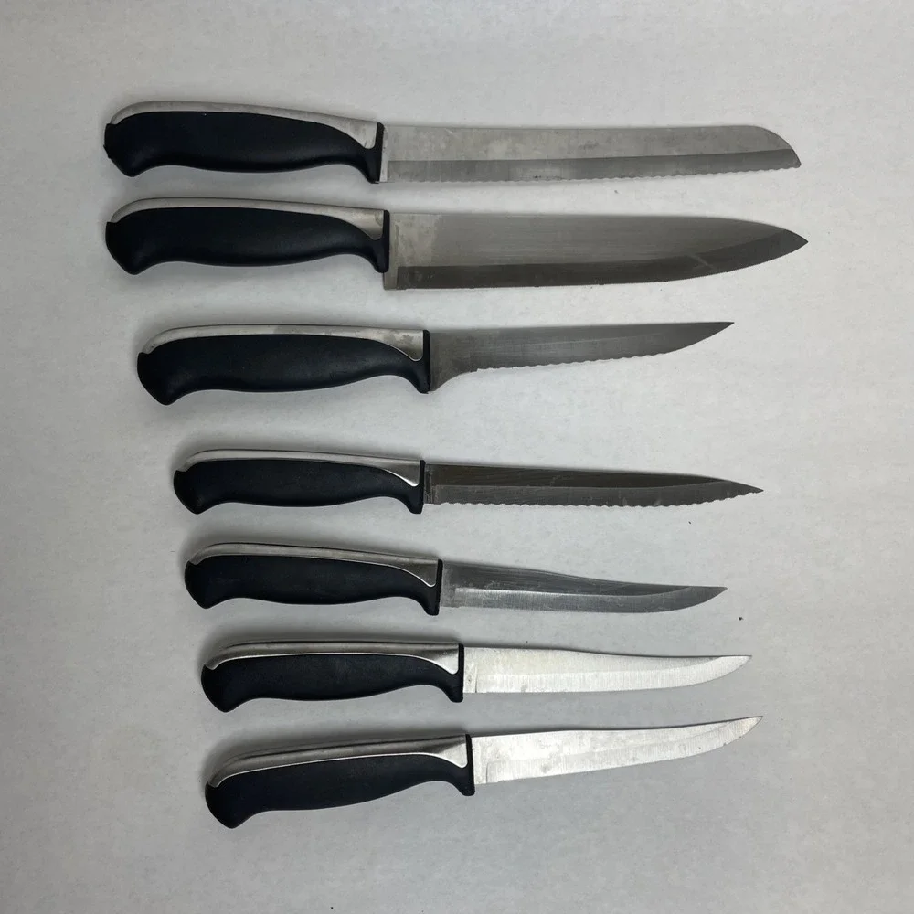 J.A. HENCKELS used knife lot - 7 total (see description for model numbers)
